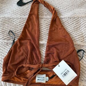 Hello Molly Rust Halter Top
